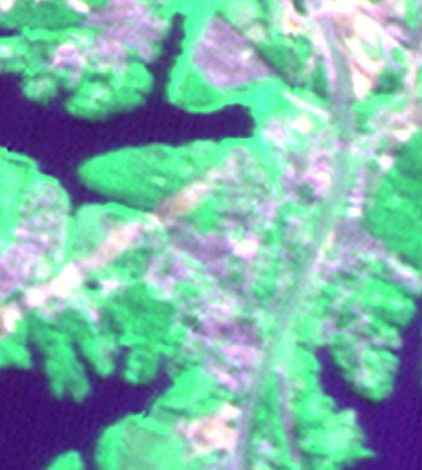 Imagem RGB das bandas CCD 3, 4 e 2