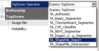 Selecting the top-down operator