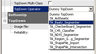 Selecting a top-down operator