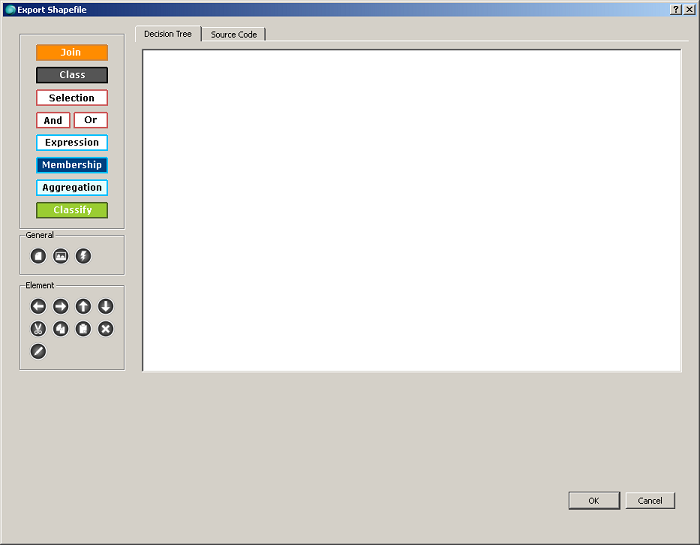 Export Shapefile dialog